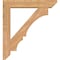 Ekena Millwork Balboa Slat Smooth Bracket w/ Offset Brace, Western Red Cedar, 7 1/2"W x 40"D x 44"H BKT0806X40X44BOA06SWR - alternate 3